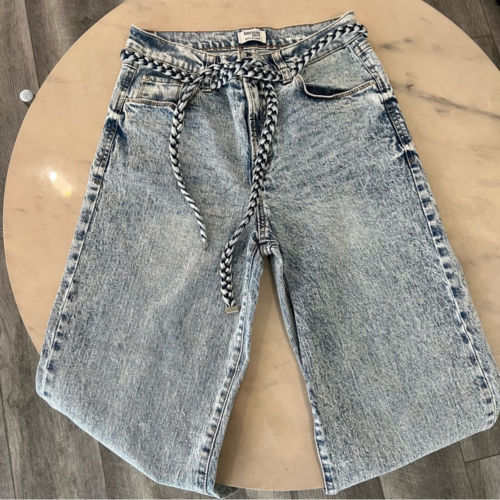 Kensie High Rise Wide Leg Jeans. - Picture 4 of 16